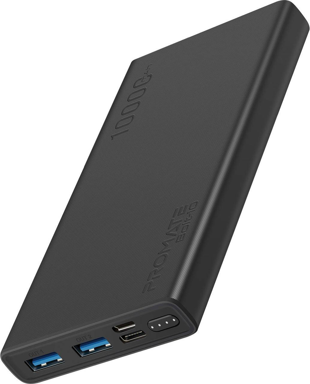 

УМБ Bolt-10 10000 mAh 10Вт 2xUSB Black