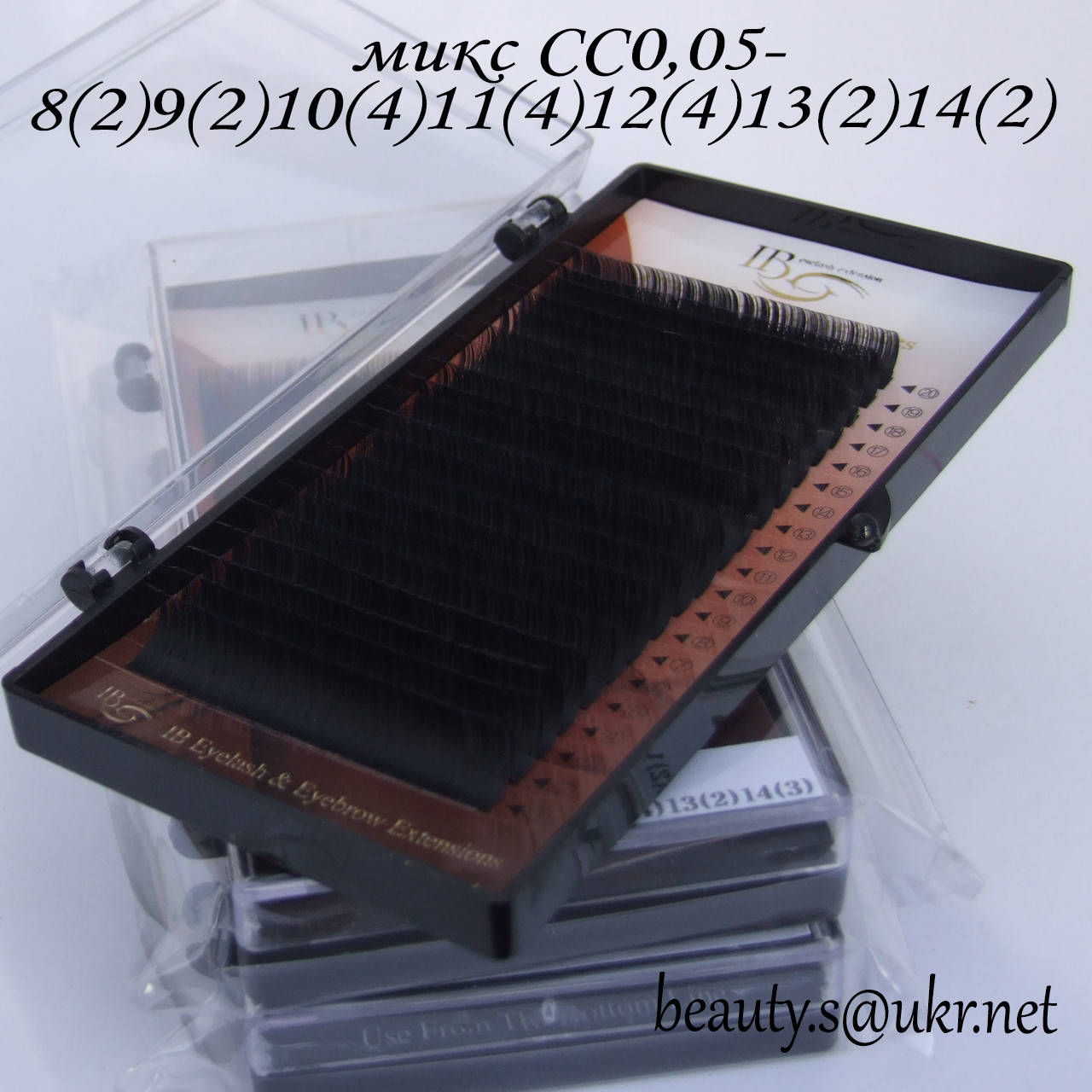 

Ресницы I-Beauty микс СС-0,05 8-14мм