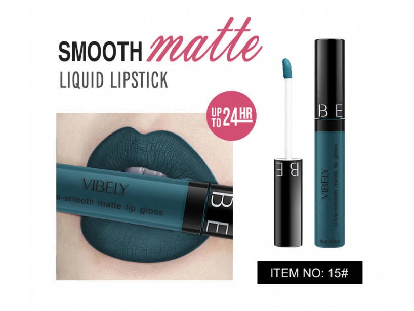 

Жидкая матовая губная помада Vibely Matte Lipgloss Ultra-Smooth #15, 10мл
