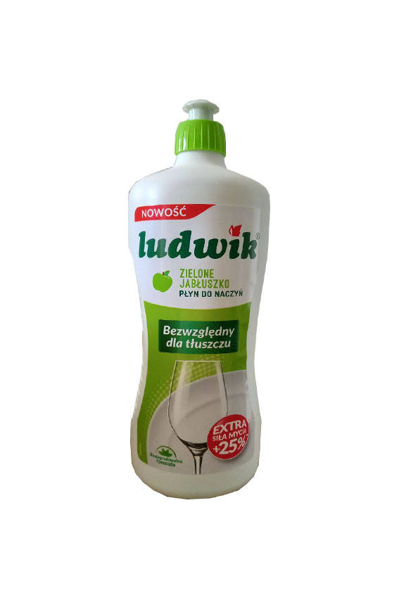 

Средство для мытья посуды c экстрактом зеленого Яблока Ludwik 900мл Польша
