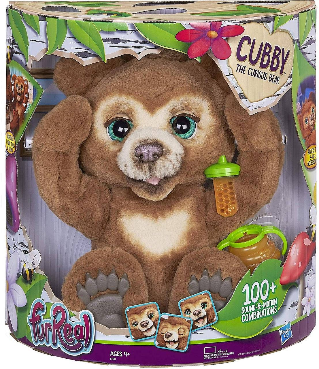 

Интерактивная игрушка FurReal Friends Кабби Любопытный медвежонок мишка медведь Cubby The Curious Bear E4591