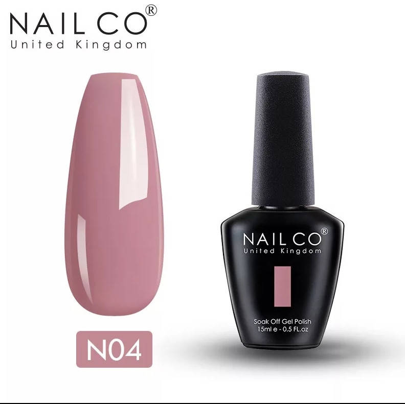 

Гель лак Nail Co 15 мл для ногтей под УФ лампу UV LED Розовый 04
