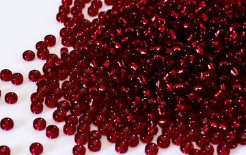 

RR-1433/11 Гранатовый с серебристой серединкой японский бисер Miyuki.1грамм