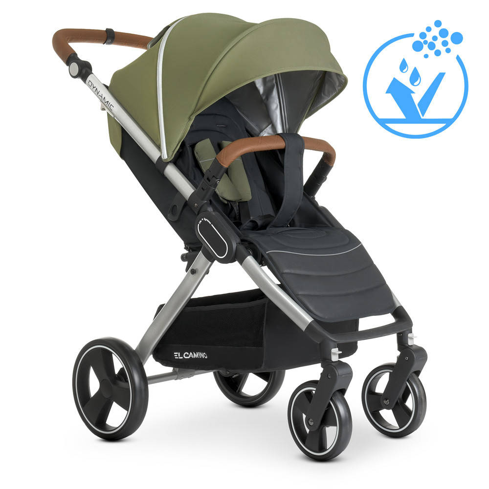 

Детская прогулочная коляска El Camino ME 1053 DYNAMIC v.2 KHAKI, Хаки