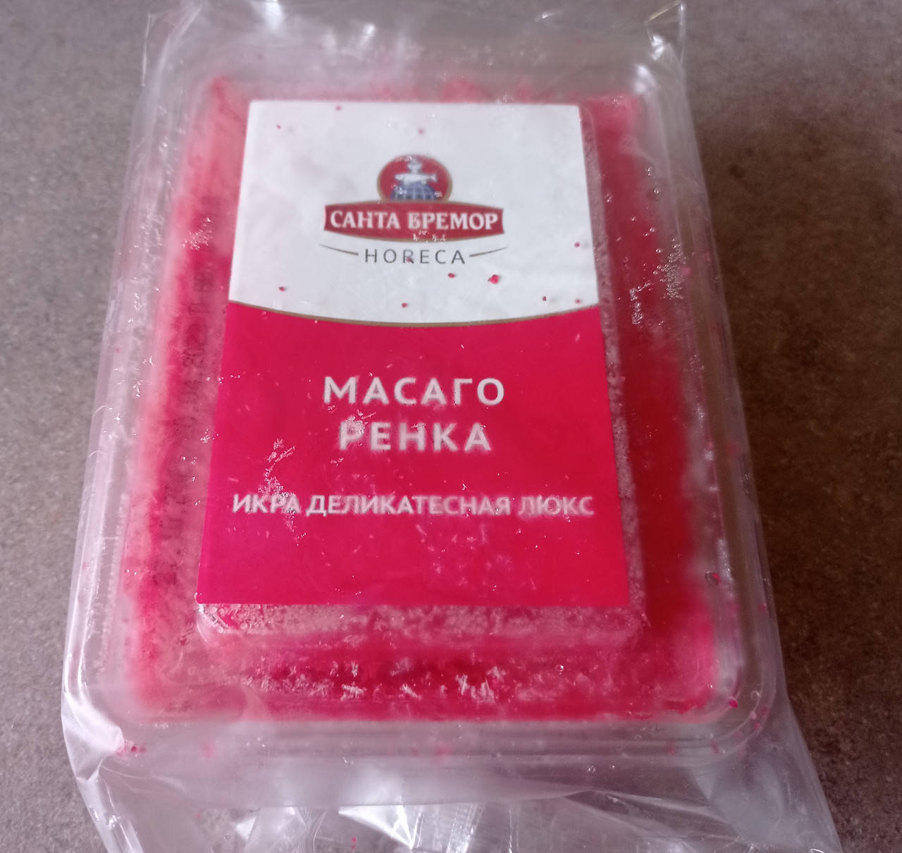 

Икра масаго малиновая,Санта бремор 0,5кг