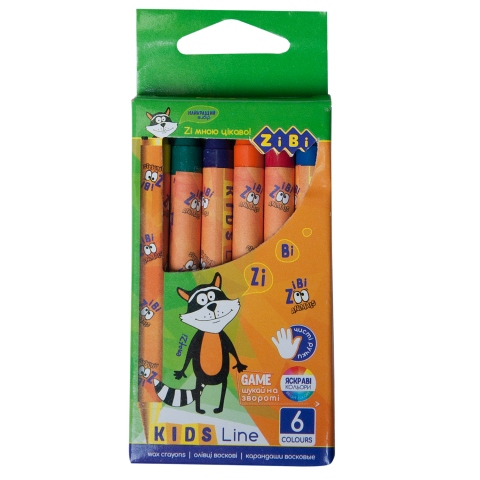 

Карандаши восковые KIDS Line 6 цветов ZB.2480