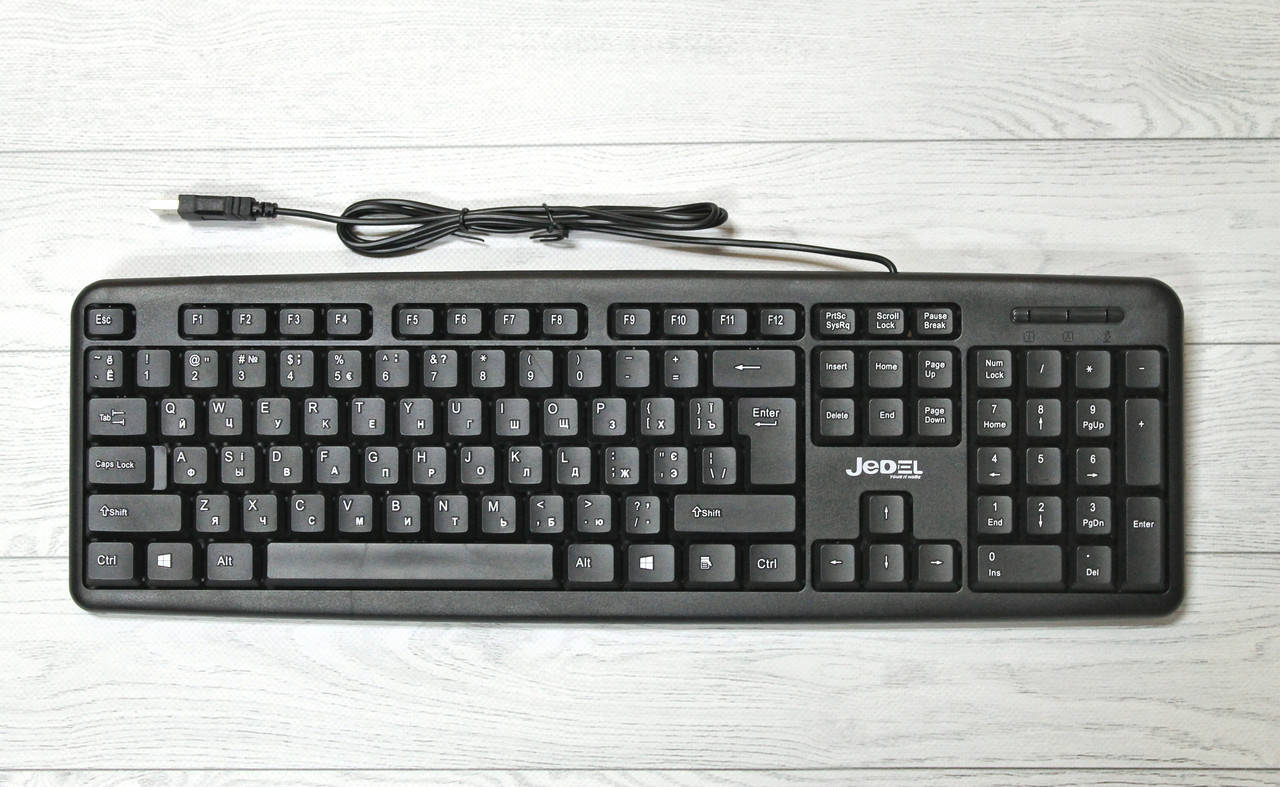 

Проводная клавиатура для ПК Jedel K11 USB, Черный