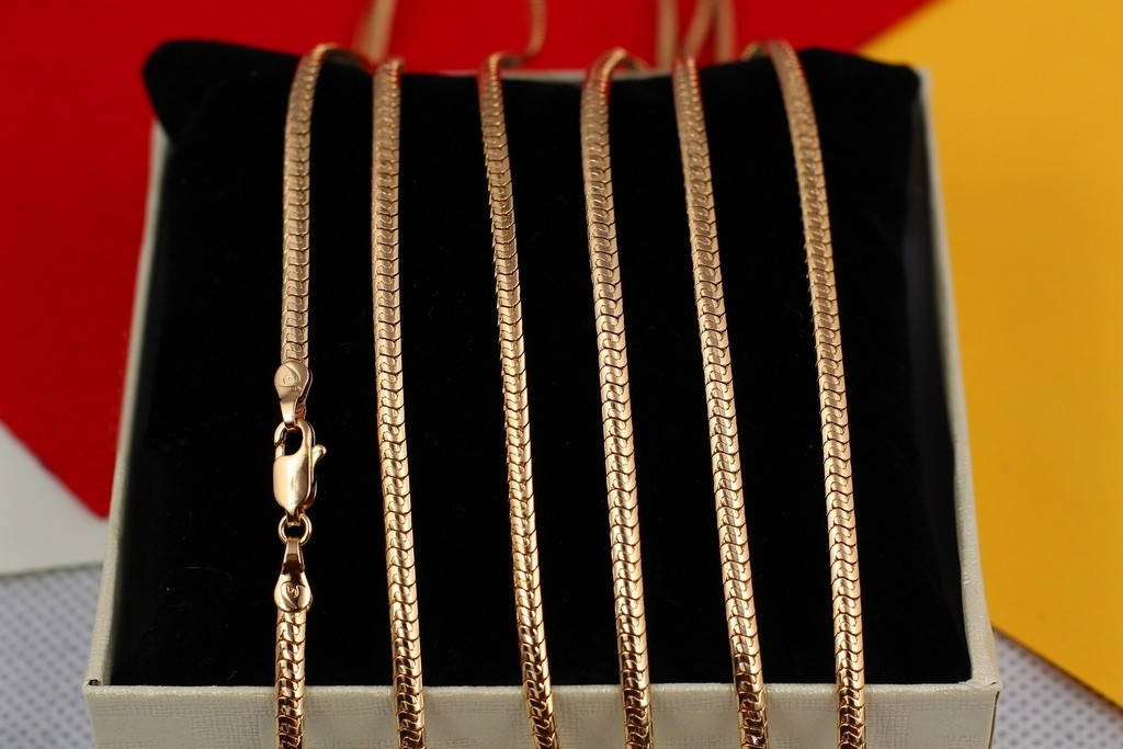 

Цепь Xuping Jewelry снейк 45 см 3 мм золотистая