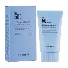 

Солнцезащитный крем The Saem Eco Earth Power All Protection Sun Cream SPF50+ PA++++