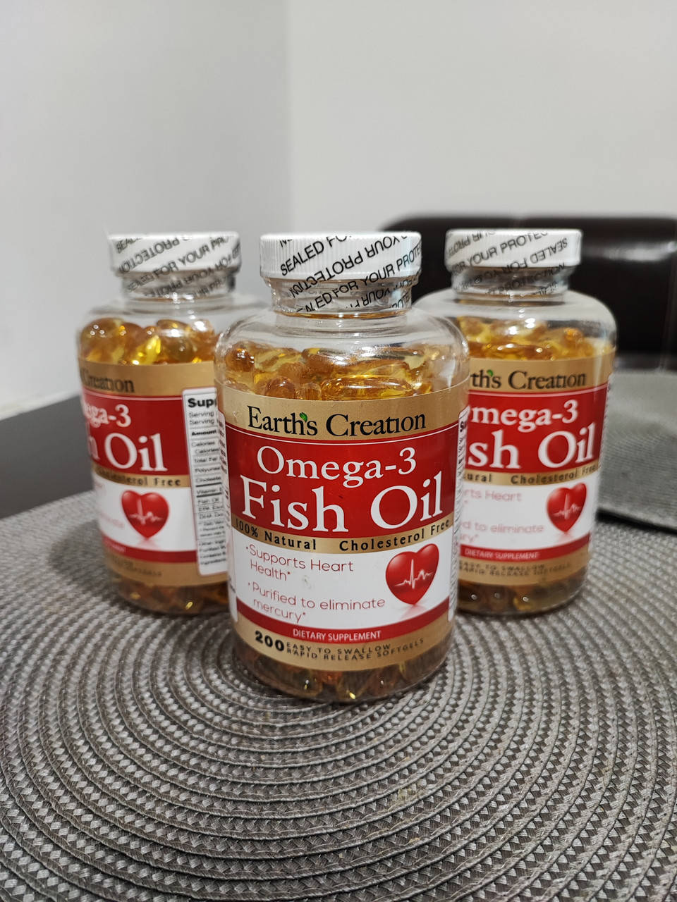 

Жирные кислоты Earths Creation Omega 3-1000 мг (Cholesterol Free) 200 капсул