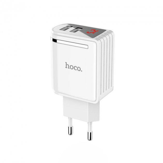 

Зарядное сетевое HOCO C39A Enchanting (2USB/2.4A) Белый