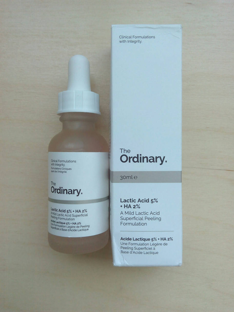 

Пилинг на кислотах The Ordinary Lactic Acid 5% + HA 2%, 30ml