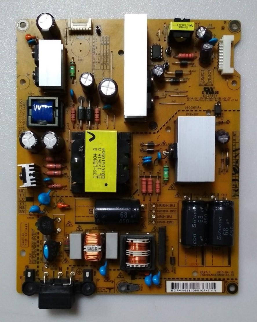 

Блок питания EAX64905301(2.3) LGP42-13PL1 к телевизору LG 42LB541V, LG 42LN540V