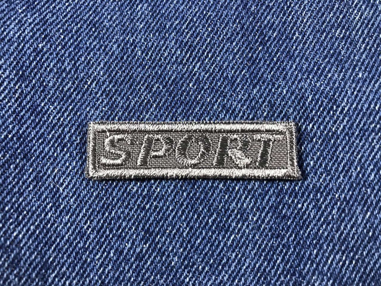 

Нашивка SPORT цвет серый 50х13 мм