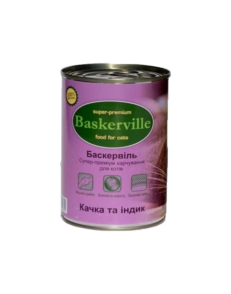 

Baskerville Утка с индюшкой 400 г