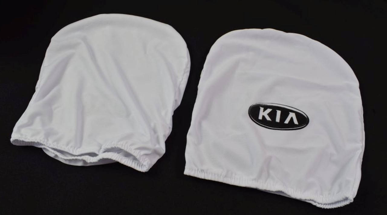 

Чехлы на подголовники Kia белые