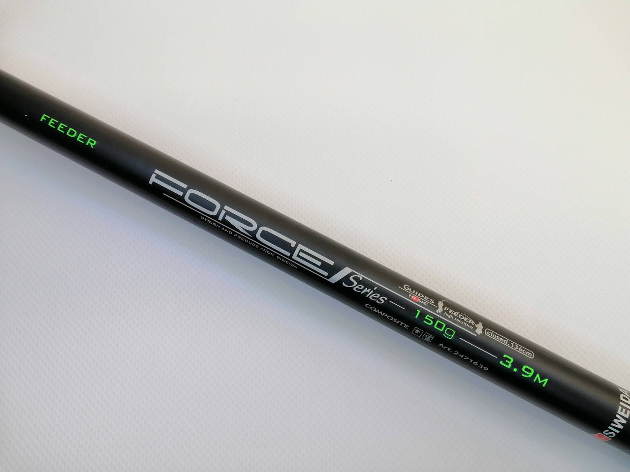 

Фидерное удилище Siweida Force Feeder 3.9m 3+2, 150g, Черный