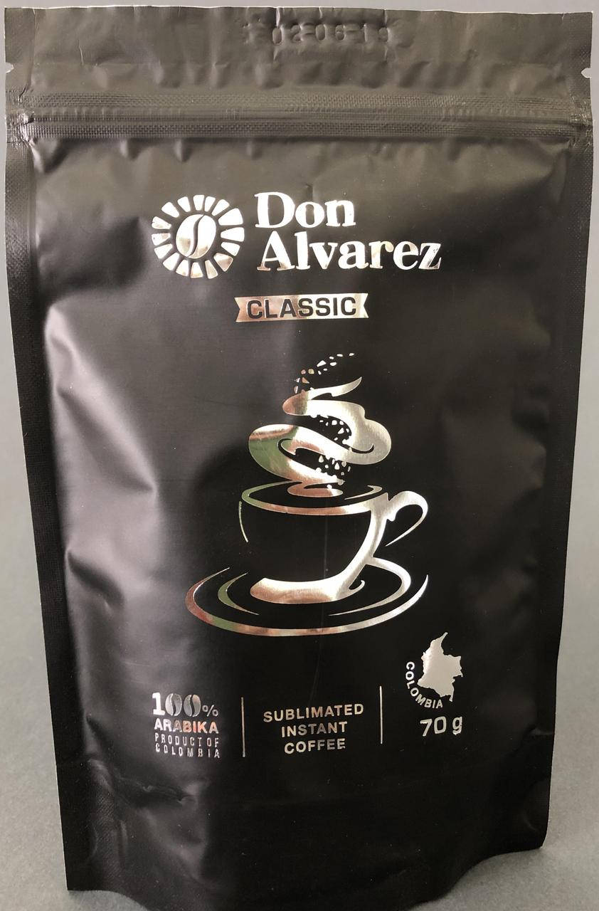 

Don Alvarez Classic 70 г Колумбия кофе растворимый сублимированный