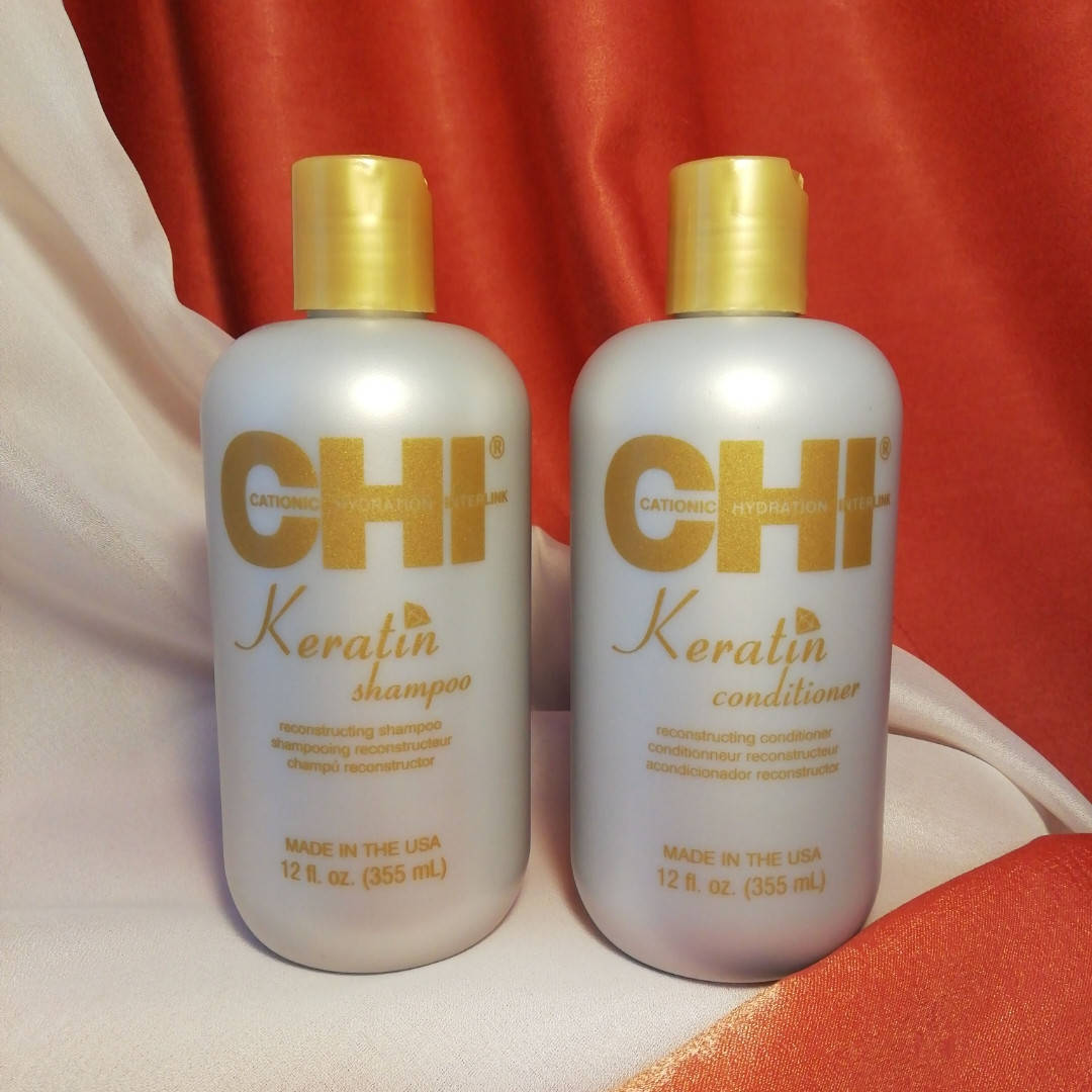 

CHI Keratin набор / шампунь 355 ml+кондиционер 355 ml/ Кератиновое восстановление
