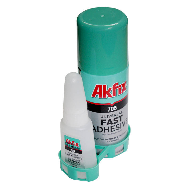 

Клей с активатором Akfix 705 Fast Adhesive 25 грамм, Прозрачный