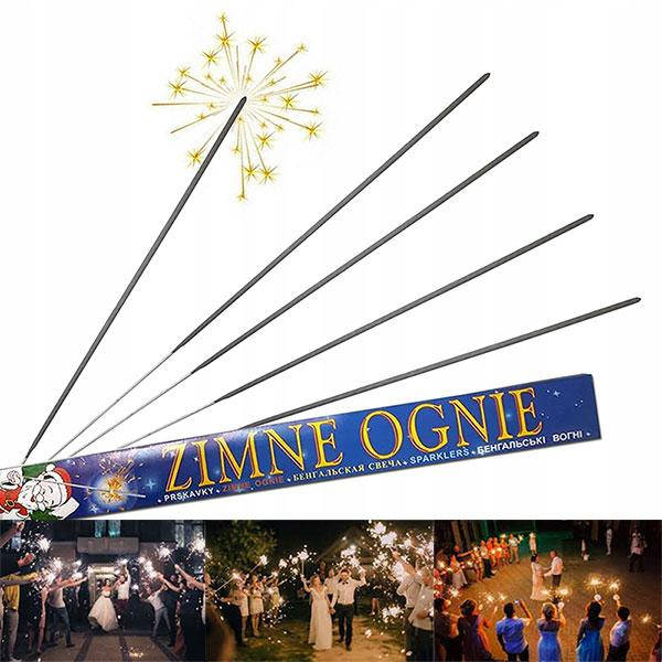 

Бенгальские огни 70 см, 3 мин (5 шт/уп)