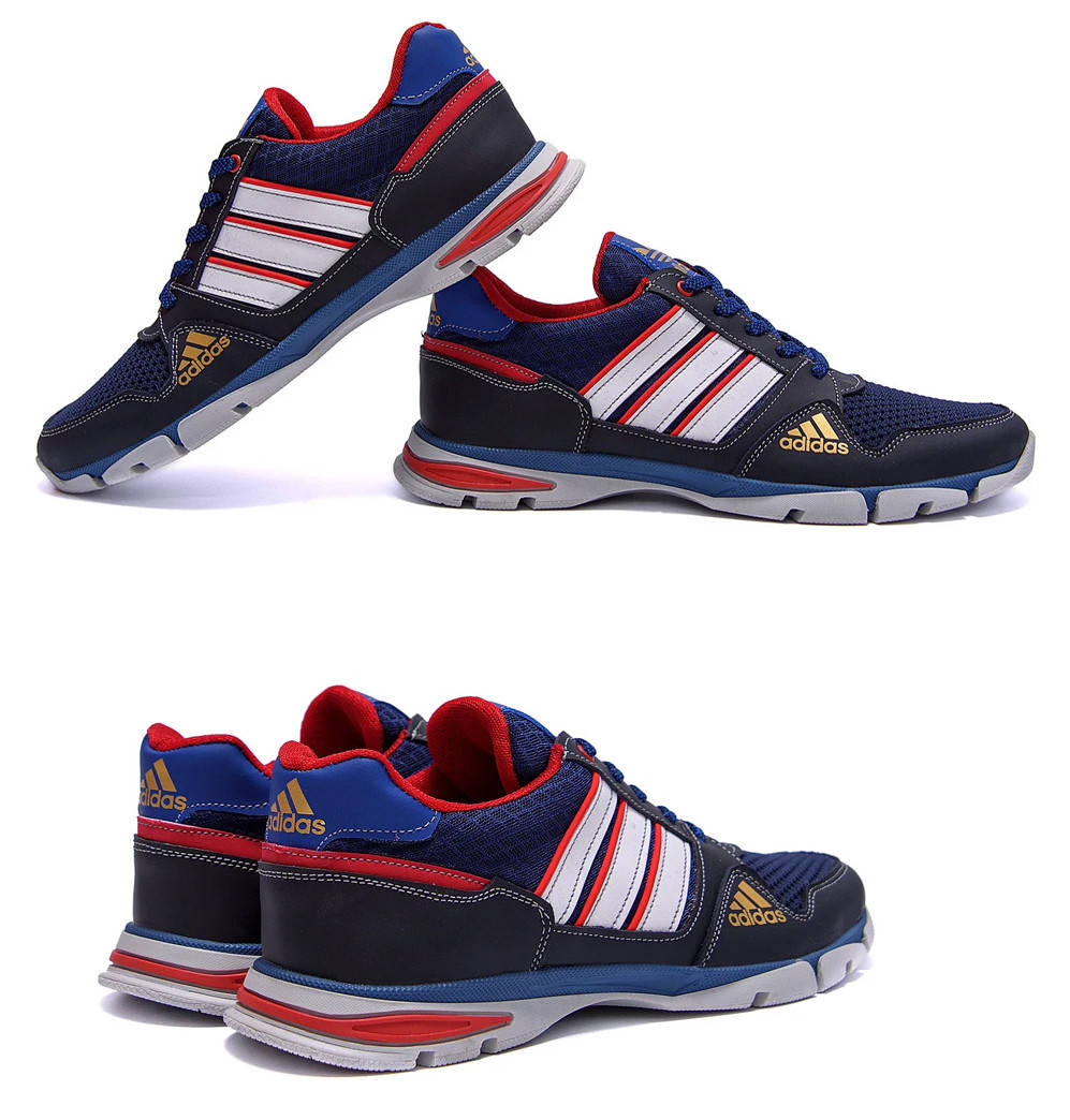 

Мужские летние кроссовки сетка Adidas (Адидас) Tech Flex Blue, туфли текстильные, кеды синие, мужская обувь, Синий