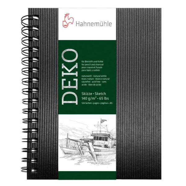

Скетчбук на спирали А5 Hahnemuhle Deko 15x21 см 62 листа 140 г/м² (10628287)