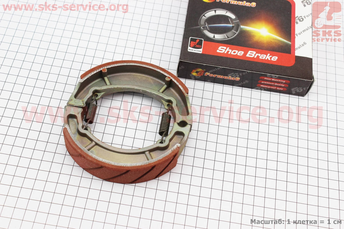 

Тормозные колодки задние к-кт, 125мм (барабан) 12", 13" для китайских скутеров (двигатель 125-150сс 4-Т)