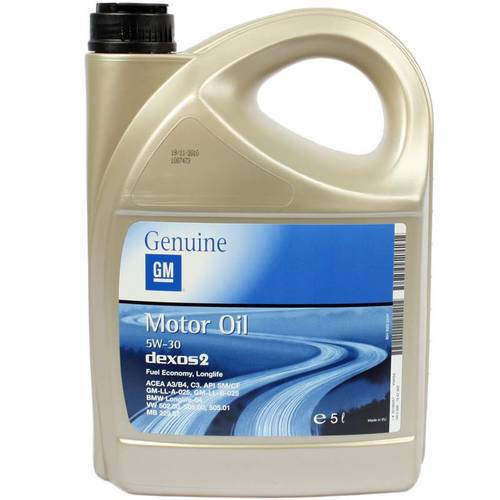 

Масло моторное GM Dexos 2 Longlife 5W-30 5л (93165557)
