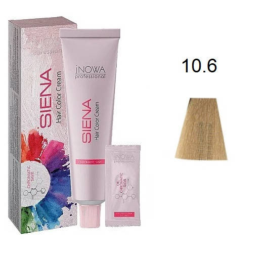 

Крем-краска для волос jNOWA Professional Siena Chromatic Save 10/6 Жемчужно-фиолетовый 90 мл