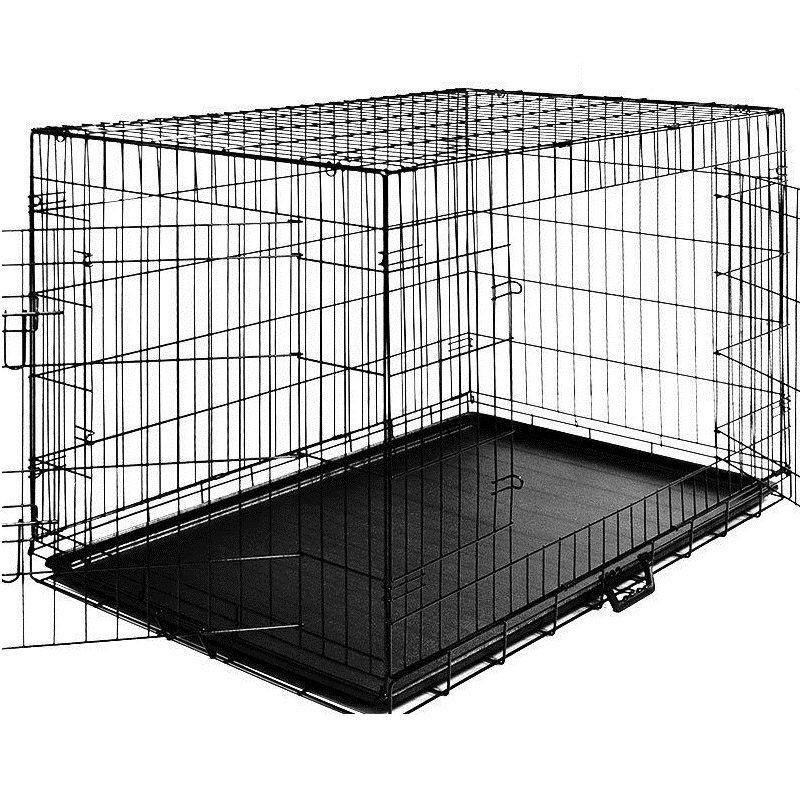 

Металлическая клетка переноска для собак Dog carrier XL 108x70x77, Черный