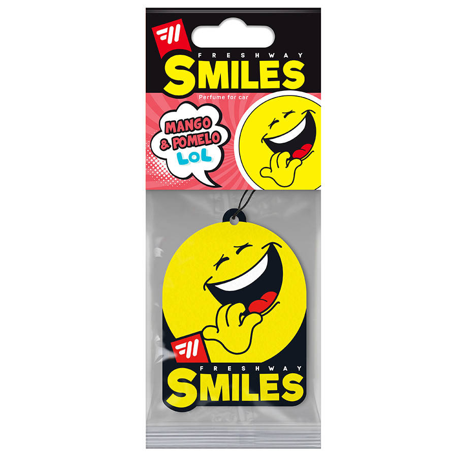 

Ароматизатор сухой листик FreshWay Smiles Dry Mango and Pomelo (Манго и Помело)