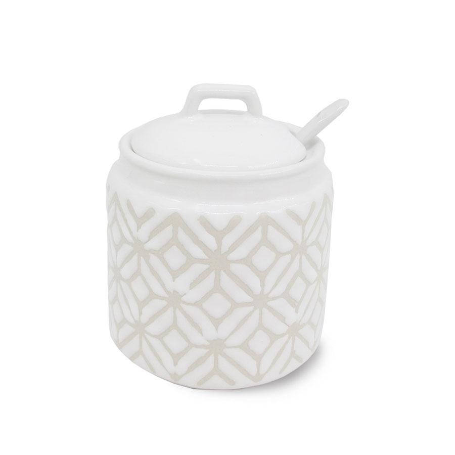 

Сахарница с ложкой керамическая Pattern Maestro MR20033-09