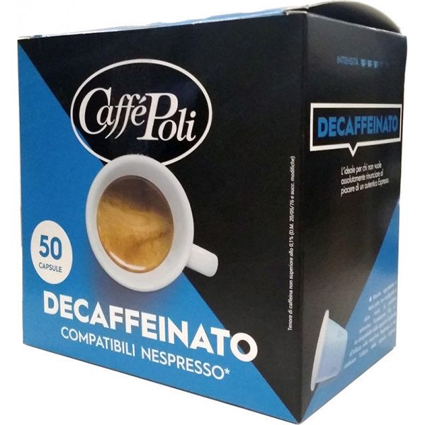 

Кофе без кофеина Caffe Poli Decaffeinato(Nespresso)