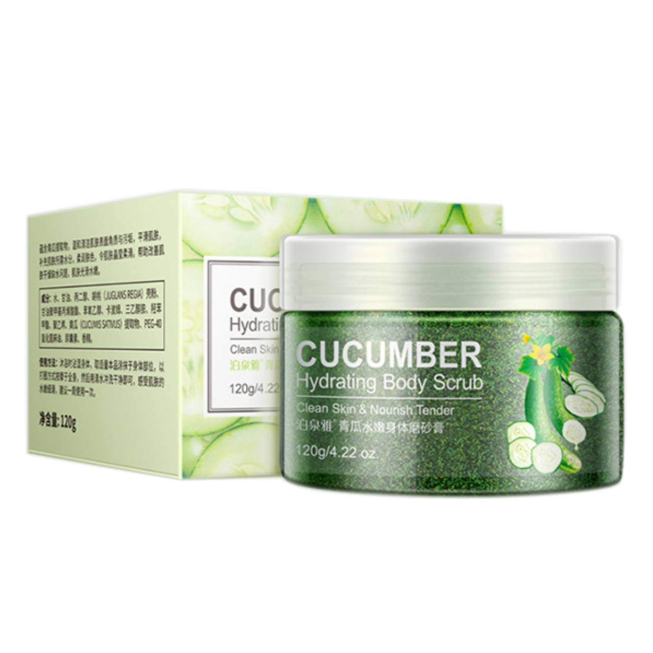 

Гель-скраб для тела с огурцом Bioaqua Cucumber Hydrating Body Scrub 120г.