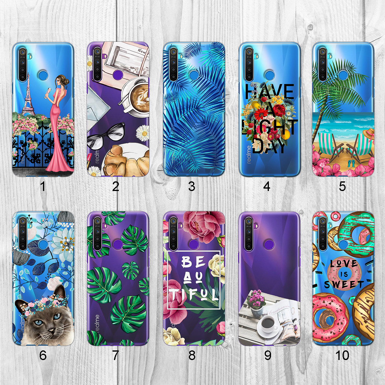 

Силиконовый чехол с рисунком для Realme 5i (new collection)