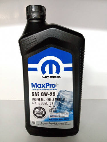 

Моторное масло MOPAR MaxPro 0W-20 0,946 л