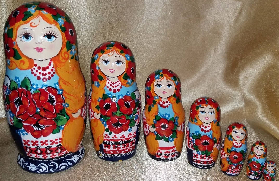 

Матрешка игрушка 7 местная