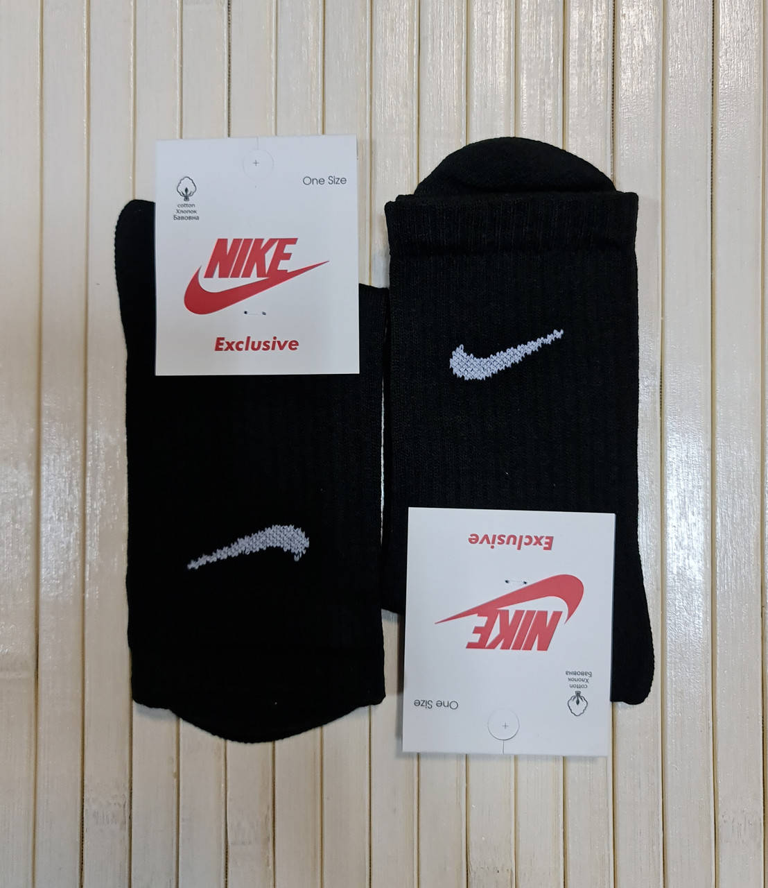 

Носки высокие женские спортивные Nike черные, Черный