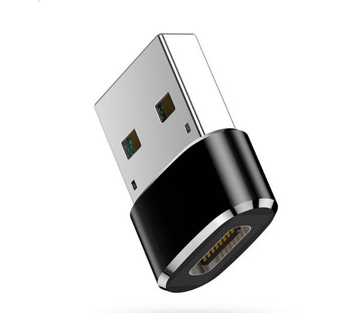 

Переходник Type-C (мама) на USB (папа) Voltronic Черный (18759)