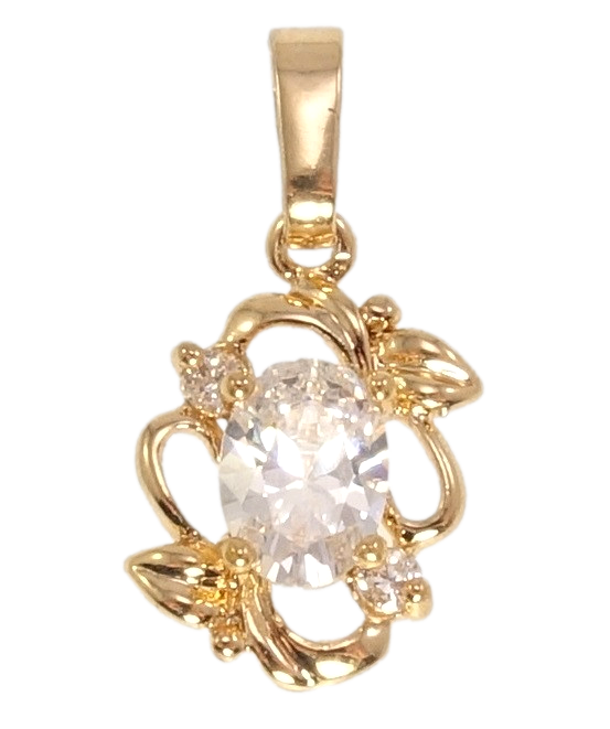 

Кулон Fallon Позолота 18К "Кристалл в живописном обрамлении"