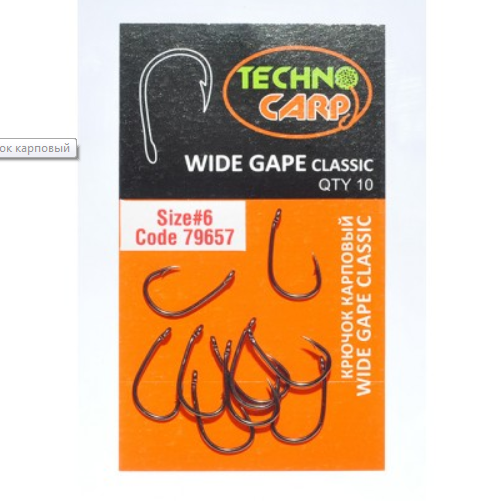 

Крючок карповый "Wide Gape Hook" N4