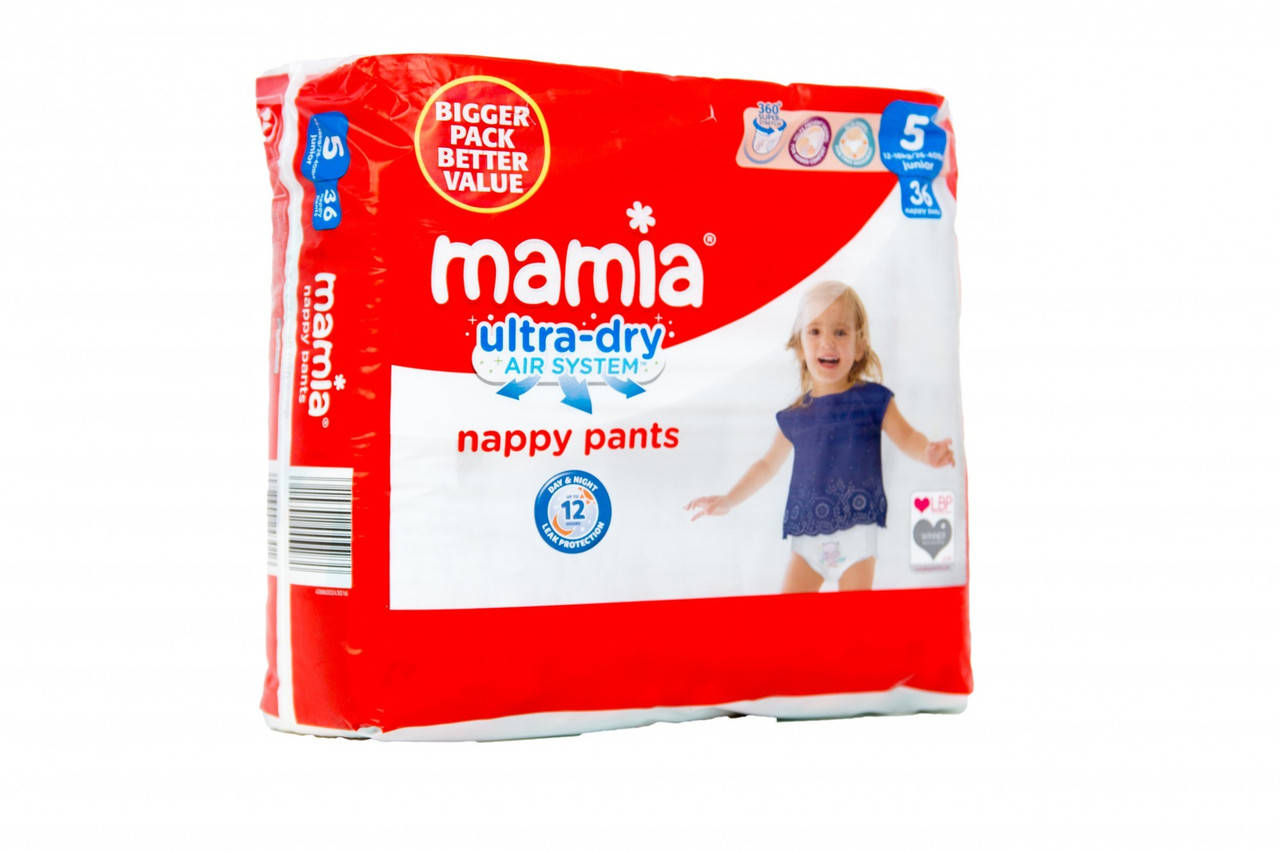 

Підгузки-трусики Mamia Розмір 5 12-18 кг 36 шт