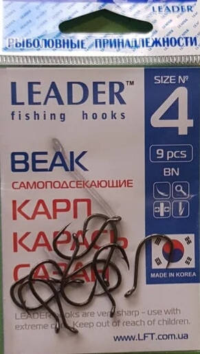 

Крючок самоподсекающий Leader Beak BN №6