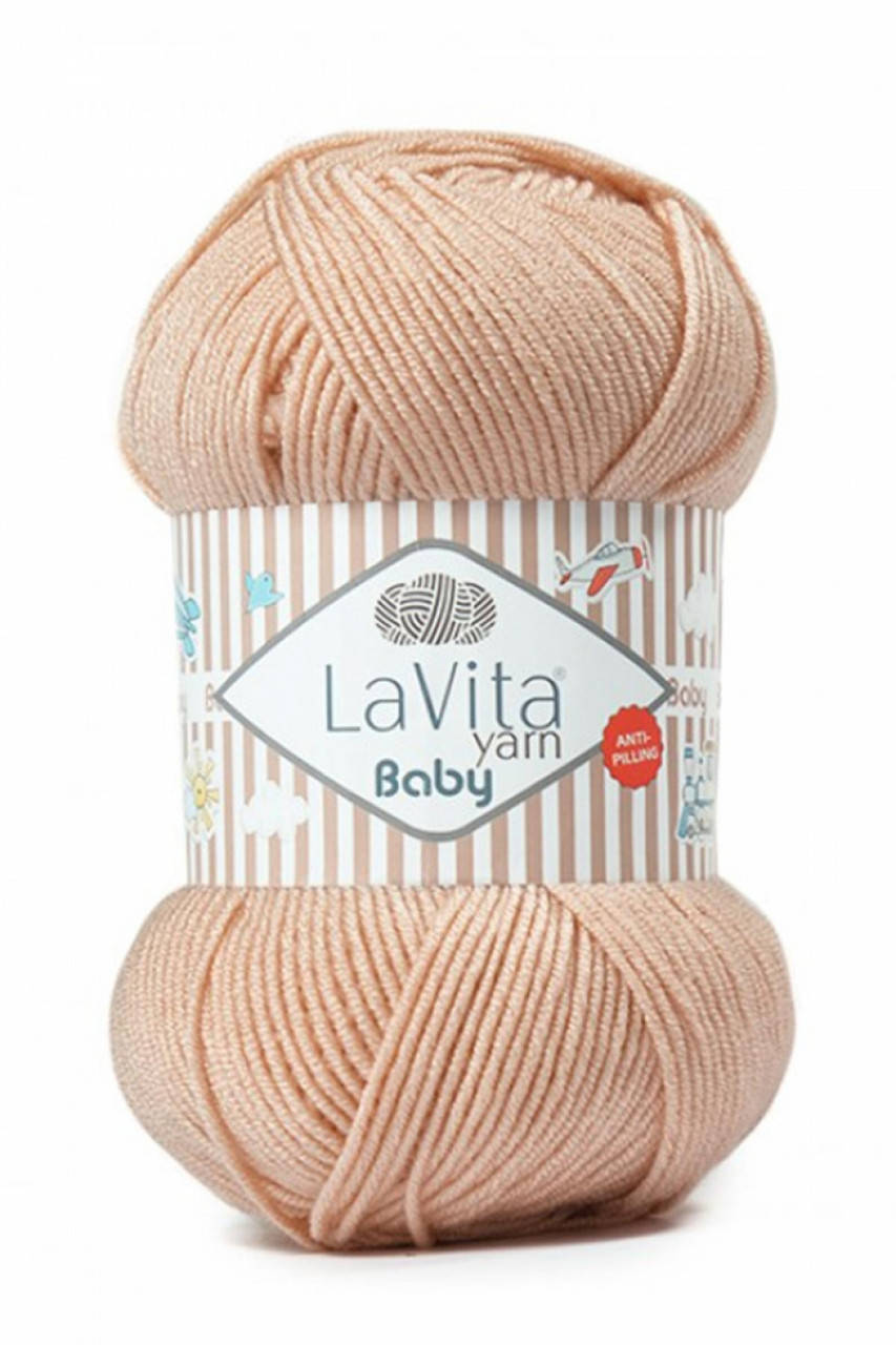 

LaVita Yarn Baby (ЛаВита Ярн Беби) № 4124 персиковый (Пряжа акрил, нитки для вязания)