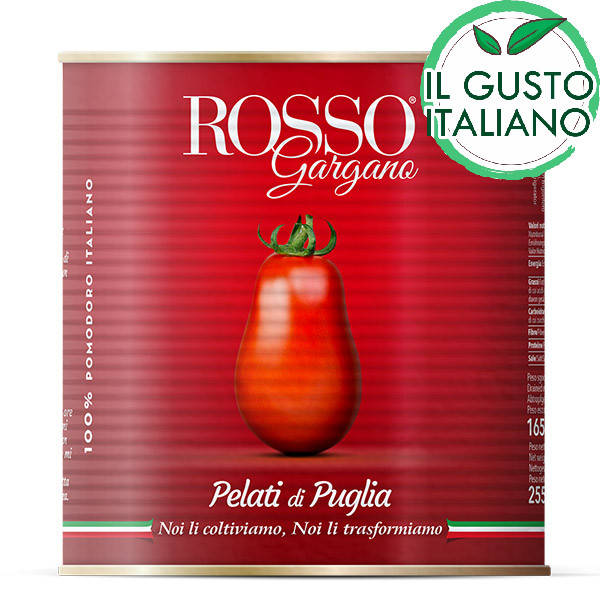 

Rosso Gargano Pelati Целые очищенные помидоры в собственном соку 2550 кг