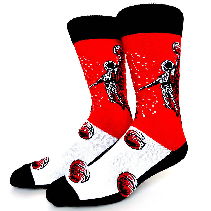 

Носки с принтом Баскетбольный Космонавт