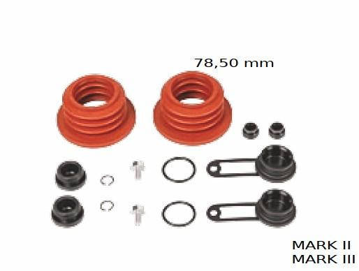 

Комплект пыльников суппорта ( пыльники Ø 78.5 mm ) HALDEX MARK (34600763TE)