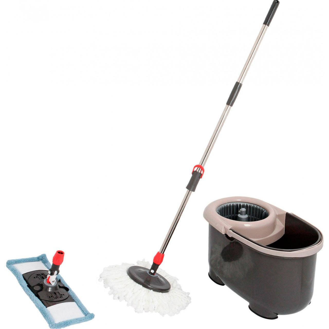 

Комплект швабра и ведро с автоматическим отжимом Гривня Петрівна Универсальное 20 см