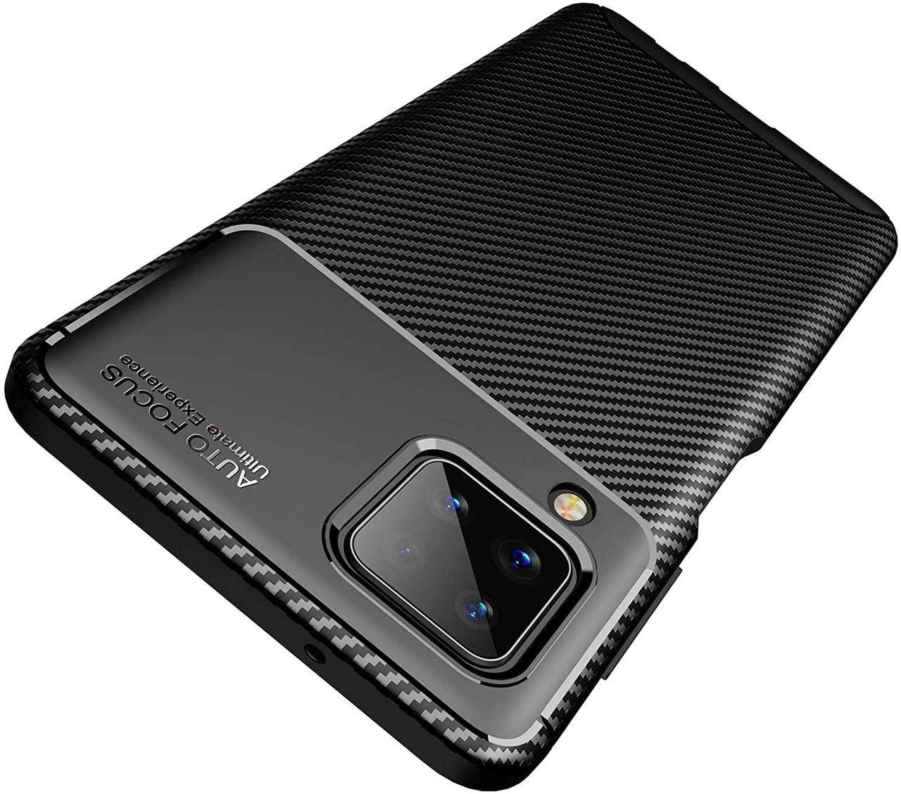 

Противоударный матовый чехол для Samsung Galaxy M12 Черный бампер